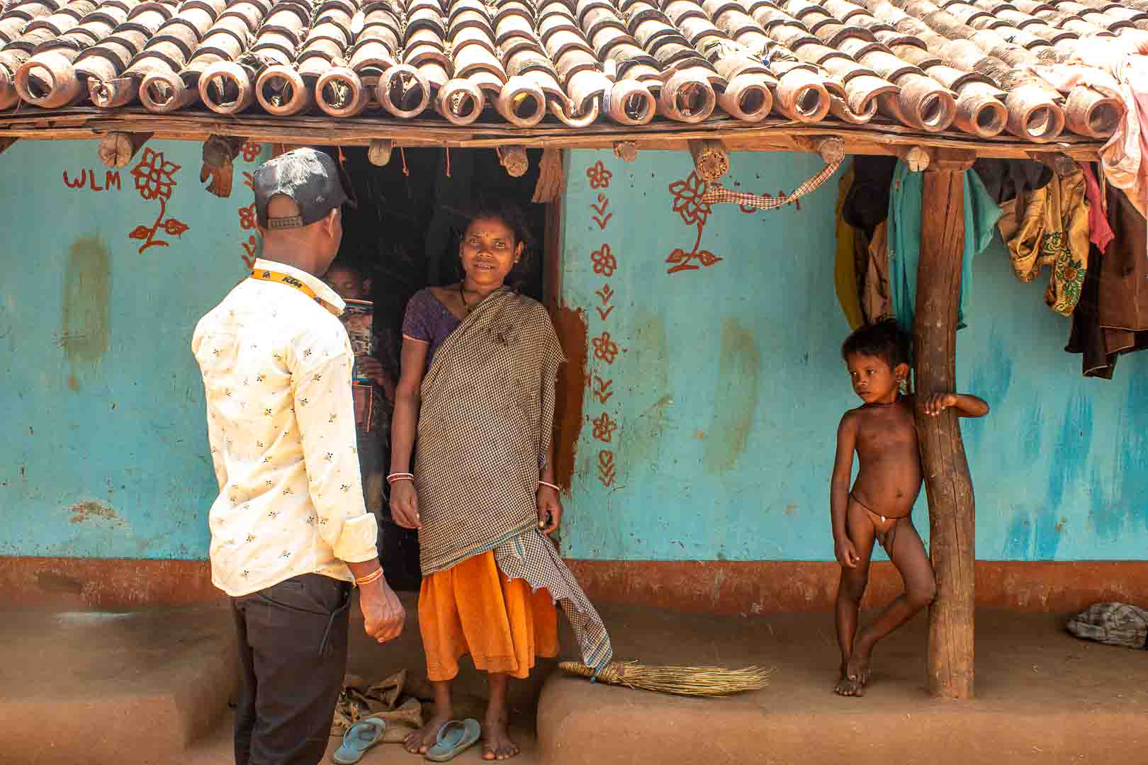 Suresh tracking children through home visits